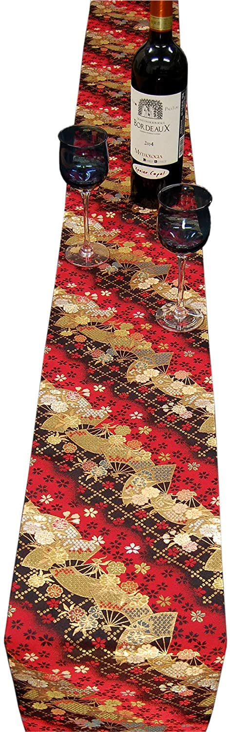 着物テーブルランナー 帯の様な和の華やかさでパーディーやイベントを